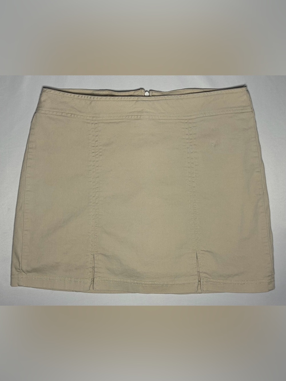 Vintage Blue Y2K Vintage Khaki Beige Mini Skort Women's 8 Excellent Gorpore
